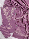 FLORAL PRINTED COTTON GOTA PATTI SUIT WITH COTTON DUPATTA