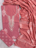 FLORAL PRINTED COTTON GOTA PATTI SUIT WITH COTTON DUPATTA