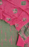 TIE DYE Cotton Suit with Cotton Kota Doria dupatta