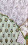 Hand Block Printed Cotton Suit with Cotton Kota Doria dupatta