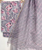 BLOCK PRINTED COTTON SUIT WITH LEHRIYA KOTA DORIA DUPATTA