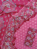 BANDHANI Schiffli Suit with Mulmul Dupatta