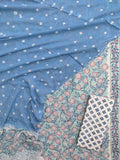 Hand Block Printed Cotton Suits with Mulmul Bandhej Dupatta