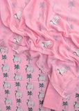 PICHWAI Printed Cotton Suit with Applique Work Kota Doria Dupatta