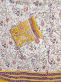 Hand Block Printed Georgette Suit with Georgette Dupatta