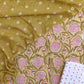 Hand Block Printed Cotton Suits with Mulmul Bandhej Dupatta