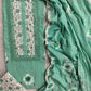 Exclusive Unstitched HAND PAINTED Cotton Suit with HAND PAINTED Mulmul Embroidery Dupatta
