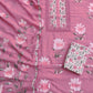 Exclusive Unstitched HAND PAINTED Cotton Suit with HAND PAINTED Mulmul Embroidery Dupatta