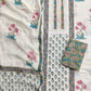 Exclusive Unstitched Cotton Suit with Mulmul Embroidery Dupatta
