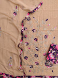 Exclusive Unstitched HAKOBA GOTA WORK Cotton Suit with Chiffon Gota Work Dupatta