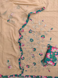 Exclusive Unstitched HAKOBA GOTA WORK Cotton Suit with Chiffon Gota Work Dupatta