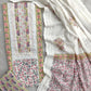 Exclusive Unstitched Cotton Suit with Mulmul Embroidery Dupatta