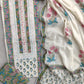 Exclusive Unstitched Cotton Suit with Mulmul Embroidery Dupatta