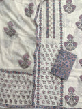 Exclusive Unstitched Cotton Suit with Mulmul Embroidery Dupatta