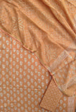 KHADI GOLD Hand Block Printed Cotton Suit with Cotton Kota Doria dupatta