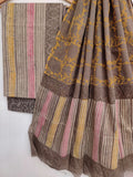 NASHPAL Hand Block Printed Cotton Suit With Mulmul Cotton Dupatta