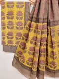 NASHPAL Hand Block Printed Cotton Suit With Mulmul Cotton Dupatta