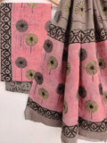 NASHPAL Hand Block Printed Cotton Suit With Mulmul Cotton Dupatta