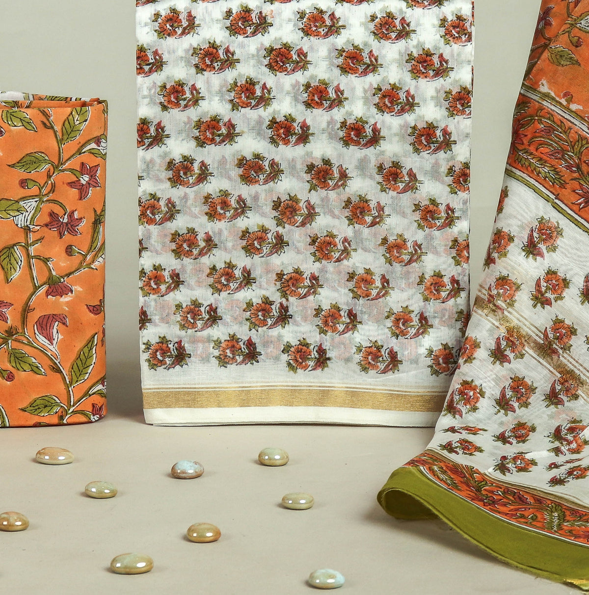 Beautiful Chanderi Silk Suits with Chanderi Silk Dupatta