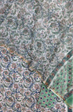 Hand Block Printed Cotton Suit with Cotton Kota Doria dupatta