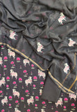 PICHWAI Printed Cotton Suit with Applique Work Kota Doria Dupatta