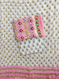 Hand Block Printed Georgette Suit with Georgette Dupatta