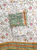 Hand Block Printed Georgette Suit with Georgette Dupatta