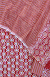 Hand Block Printed Cotton Suit with Cotton Kota Doria dupatta