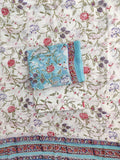 Hand Block Printed Georgette Suit with Georgette Dupatta