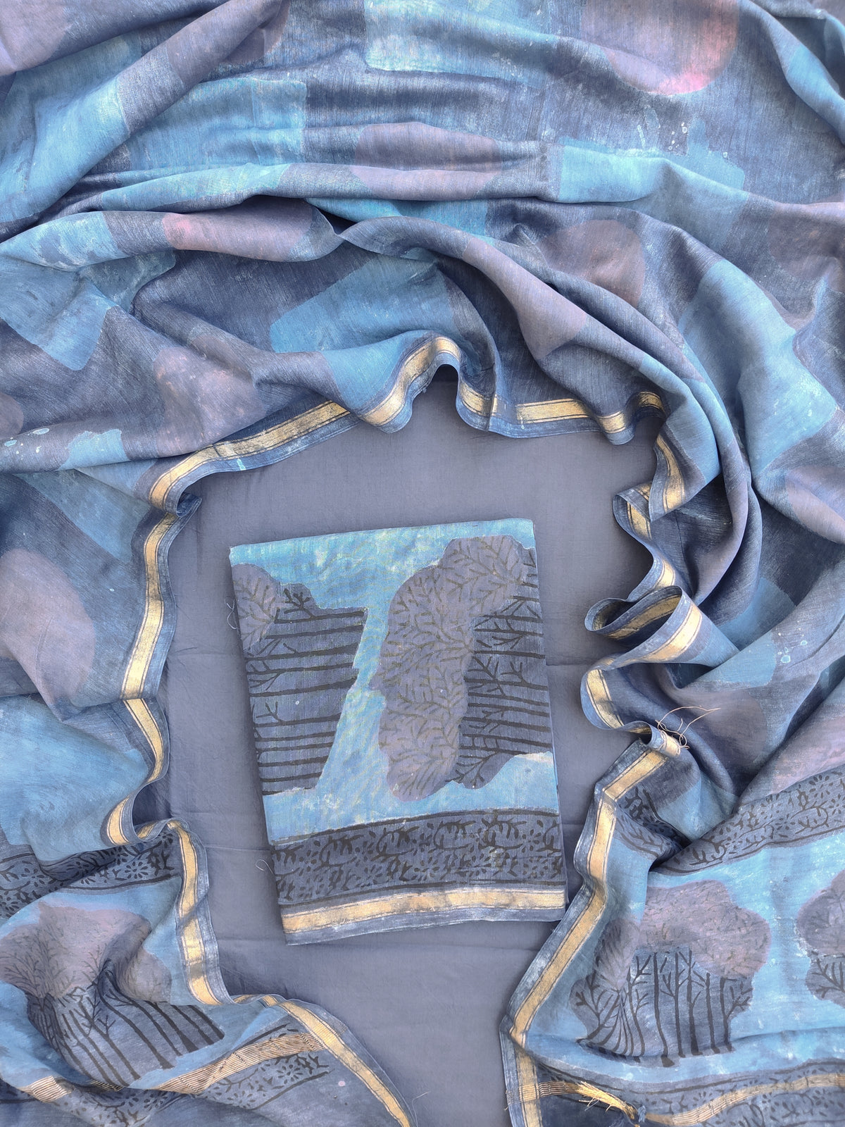 Beautiful  Vanaspati Chanderi Silk Suits with Chanderi Silk Dupatta