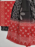 Hand Block Printed Cotton Suit With Mulmul Cotton Dupatta