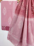 Cotton Block Printed Cotton Suit with mulmul cotton Dupatta