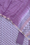 HAND BLOCK PRINTED COTTON SUIT WITH KOTA DORIA DUPATTA