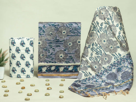 Beautiful Chanderi Silk Suits with Chanderi Silk Dupatta