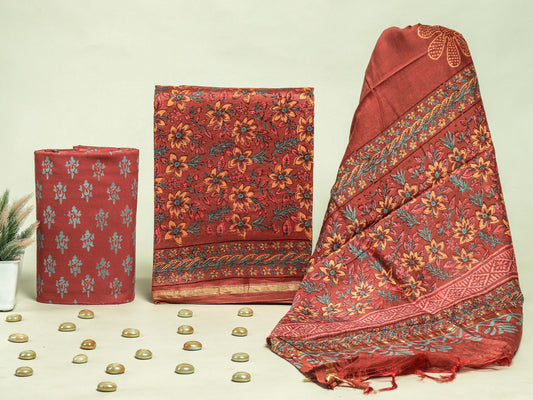 Beautiful Chanderi Silk Suits with Chanderi Silk Dupatta