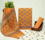 Beautiful Discharge Printed Cotton Suit with Pure Kota Doria Dupatta