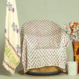 Hand Block Printed Modal Silk Suit with Modal Silk Lagdi Patta Dupatta