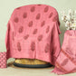 Hand Block Printed Cotton Schiffli Suit with Kota Doria Dupatta
