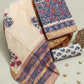 Hand Block Printed Maheshwari Silk Suit with Maheshwari Silk Dupatta5