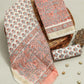 Hand Block Printed Maheshwari Silk Suit with Maheshwari Silk Dupatta