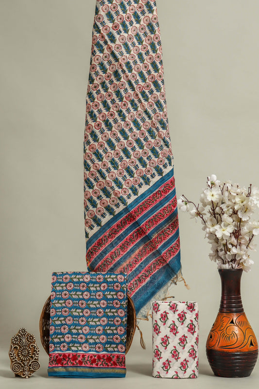 Beautiful Chanderi Silk Suits with Chanderi Silk Dupatta