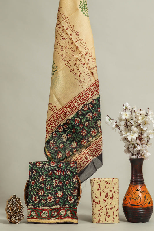 Beautiful Chanderi Silk Suits with Chanderi Silk Dupatta