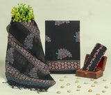 Beautiful Discharge Printed Cotton Suit with Pure Kota Doria Dupatta