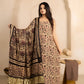 Vanaspati Ajrakh Hand Block Printed Modal Silk Suit with Modal Silk Lagdi Patta Dupatta