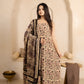 Vanaspati Ajrakh Hand Block Printed Modal Silk Suit with Modal Silk Lagdi Patta Dupatta