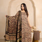 Vanaspati Ajrakh Hand Block Printed Modal Silk Suit with Modal Silk Lagdi Patta Dupatta