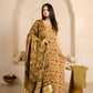 Vanaspati Ajrakh Hand Block Printed Modal Silk Suit with Modal Silk Lagdi Patta Dupatta