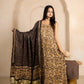 Vanaspati Ajrakh Hand Block Printed Modal Silk Suit with Modal Silk Lagdi Patta Dupatta