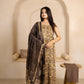 Vanaspati Ajrakh Hand Block Printed Modal Silk Suit with Modal Silk Lagdi Patta Dupatta