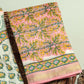 Hand Block Printed Maheshwari Silk Suit with Maheshwari Silk Dupatta